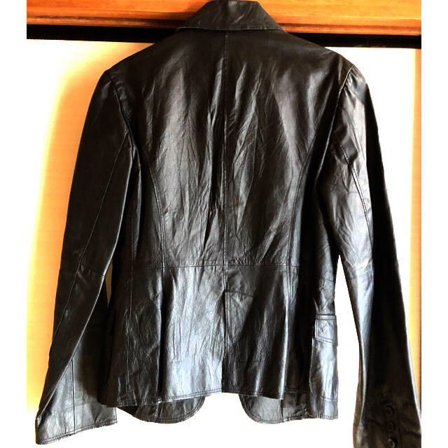 marble ink(マーブルインク)の革ジャケット　黒　 レディースのジャケット/アウター(ライダースジャケット)の商品写真