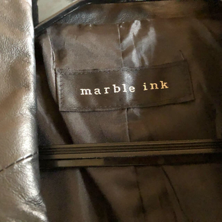 マーブルインク(marble ink)の革ジャケット　黒　(ライダースジャケット)