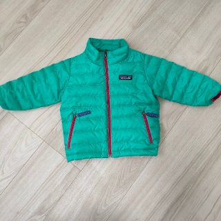 パタゴニア(patagonia)のパタゴニアダウンキッズベビーグリーン(ジャケット/上着)