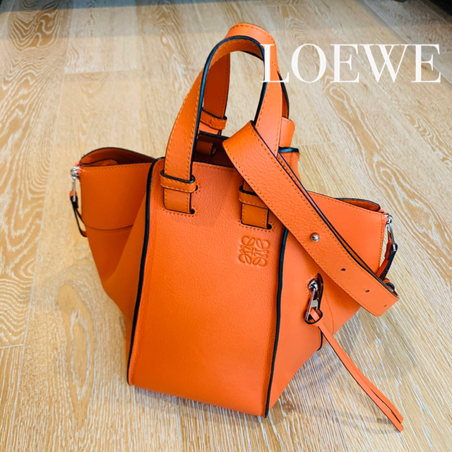 2022公式店舗 LOEWE オレンジ スモール ハンモック 美品❤️ロエベ