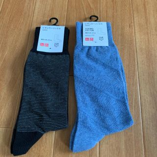 ユニクロ(UNIQLO)のユニクロ　メンズレギュラーソックス　二足セット(ソックス)