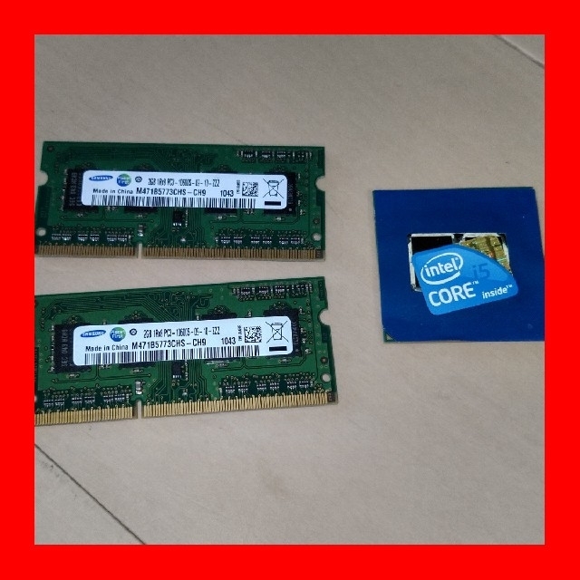 CORE i5 560M　メモリーx2 スマホ/家電/カメラのPC/タブレット(PCパーツ)の商品写真