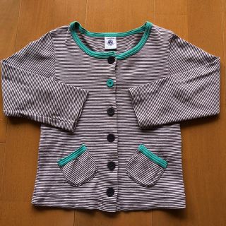 プチバトー(PETIT BATEAU)のプチバトー　羽織り物　102cm(カーディガン)