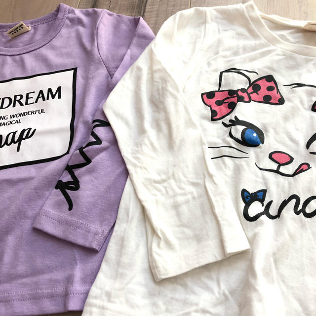 ANAP Kids(アナップキッズ)のロンT 100 キッズ/ベビー/マタニティのキッズ服女の子用(90cm~)(Tシャツ/カットソー)の商品写真