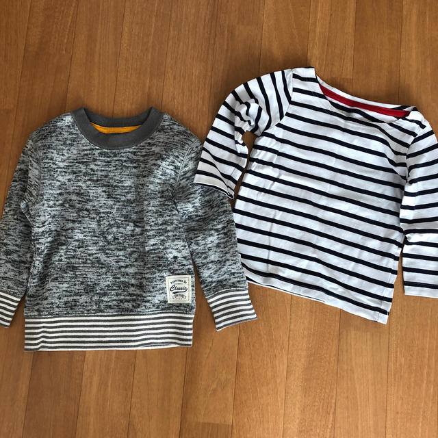 西松屋(ニシマツヤ)のセーターとシャツのセット キッズ/ベビー/マタニティのキッズ服男の子用(90cm~)(Tシャツ/カットソー)の商品写真