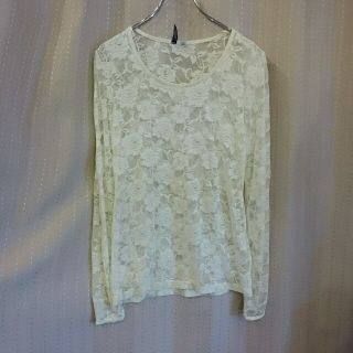 エイチアンドエム(H&M)の☆Ｈ＆Mレースカットソー☆(カットソー(長袖/七分))