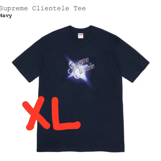 Tシャツ/カットソー(半袖/袖なし)supreme Clientele tee Navy  シュプリーム Tシャツ