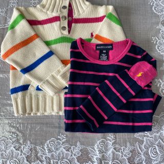 ラルフローレン(Ralph Lauren)のラルフローレン　コットンポロセーター、Tシャツ　18M(ニット)