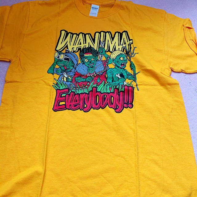 WANIMA(ワニマ)のWANIMA Tシャツ Lサイズ イエロー 新品未使用 エンタメ/ホビーのタレントグッズ(ミュージシャン)の商品写真