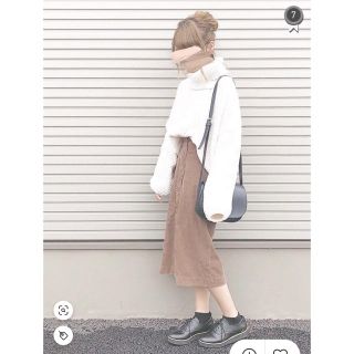 ユニクロ(UNIQLO)のユニクロ　コーデュロイスカート　ブラウン(ロングスカート)