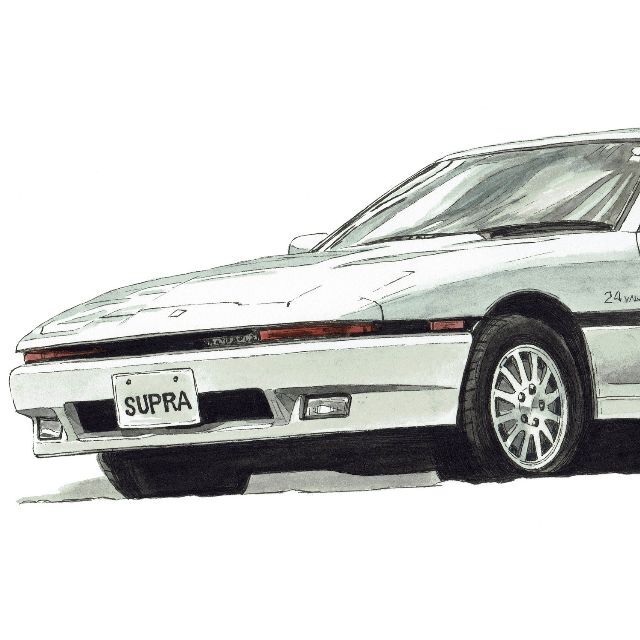 NC-967スープラ2.0GT/RE限定版画 直筆サイン額装●作家平右ヱ門 3