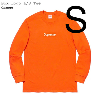 シュプリーム(Supreme)のSupreme Box Logo L/S Tee Orange S オレンジ(Tシャツ/カットソー(七分/長袖))