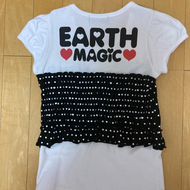 EARTHMAGIC(アースマジック)のアースマジック　Tシャツ　130 キッズ/ベビー/マタニティのキッズ服女の子用(90cm~)(Tシャツ/カットソー)の商品写真