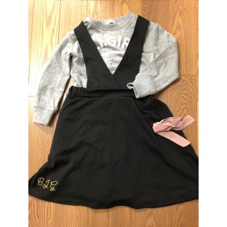 値下げ！美品(・∀・)ビジューガール秋セット☆(ワンピース)