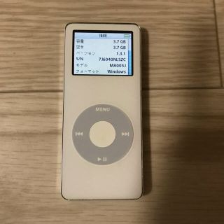 アップル(Apple)のiPod nano (第1世代) 4GB White(ポータブルプレーヤー)