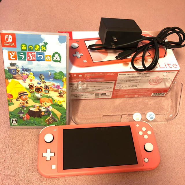 携帯用ゲーム機本体Nintendo Switch Lite コーラル+どうぶつの森ソフト