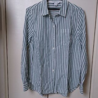 オールドネイビー(Old Navy)の【美品】OLD NAVYストライプシャツ(シャツ/ブラウス(長袖/七分))