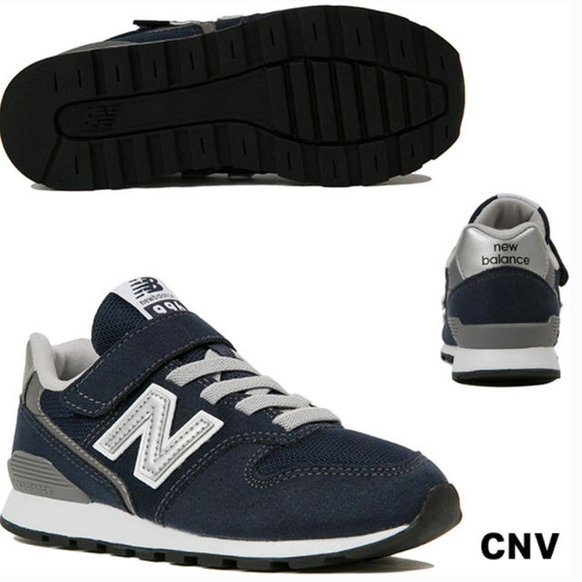 New Balance(ニューバランス)の【New Balance】YV996 21cm ネイビー キッズ/ベビー/マタニティのキッズ靴/シューズ(15cm~)(スニーカー)の商品写真
