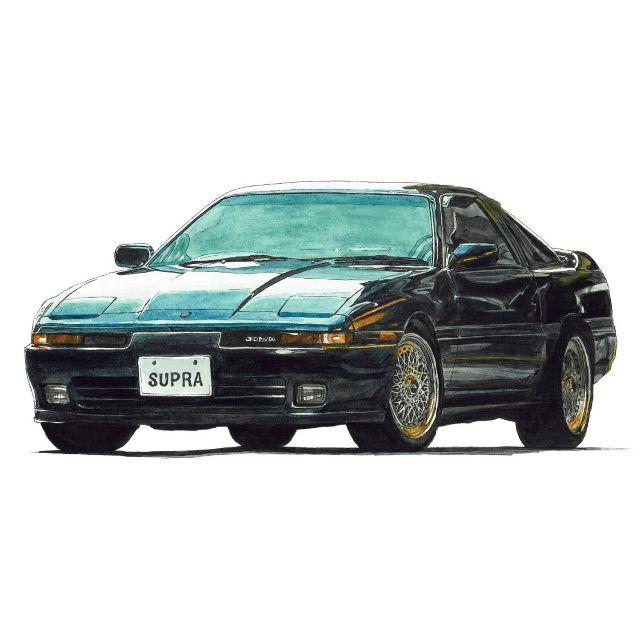 トヨタ(トヨタ)のNC-972スープラ3.0GT/2.0GT限定版画 直筆サイン額装●作家平右ヱ門 自動車/バイクの自動車(カタログ/マニュアル)の商品写真