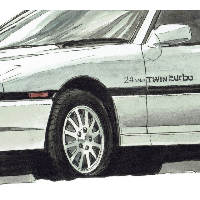 トヨタ(トヨタ)のNC-972スープラ3.0GT/2.0GT限定版画 直筆サイン額装●作家平右ヱ門 自動車/バイクの自動車(カタログ/マニュアル)の商品写真
