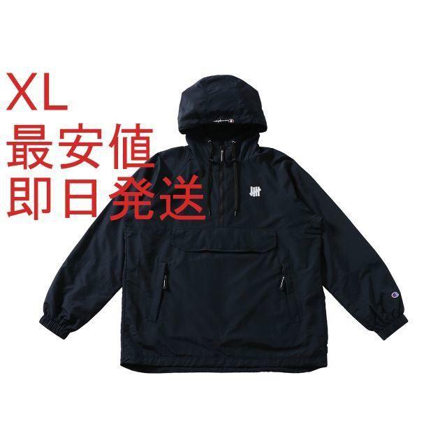 UNDEFEATED(アンディフィーテッド)の黒 XL UNDEFEATED CHAMPION ANORAK JACKET メンズのジャケット/アウター(マウンテンパーカー)の商品写真