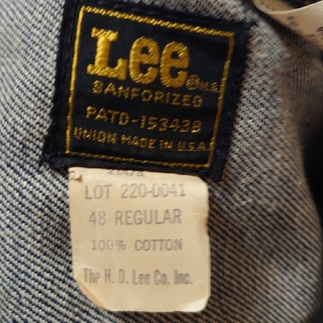 Lee(リー)のリー 220デニムジャケット メンズのジャケット/アウター(Gジャン/デニムジャケット)の商品写真