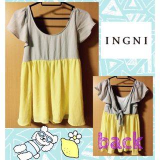 イング(INGNI)のINGNI♡ワンコイン！シフォン半袖♡激安(Tシャツ(半袖/袖なし))