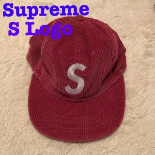 シュプリーム(Supreme)のSupreme❤S Logo Cap コーデュロイpink(キャップ)