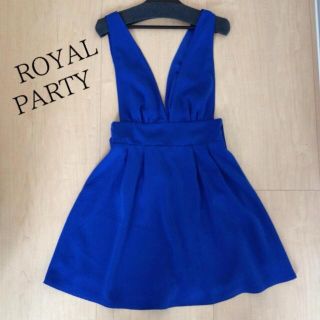 ロイヤルパーティー(ROYAL PARTY)のジャンスカ＊ドットワンピ(ミニワンピース)