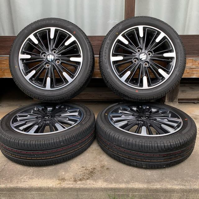 即納 【美品】スズキスペーシアカスタム純正ホイールタイヤ
