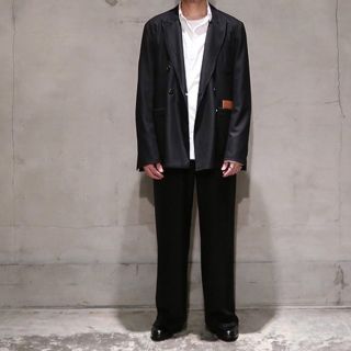 SUNSEA - SUNSEA 20AW セットアップ ダブル仕様&ワイド【黒色/サイズ2
