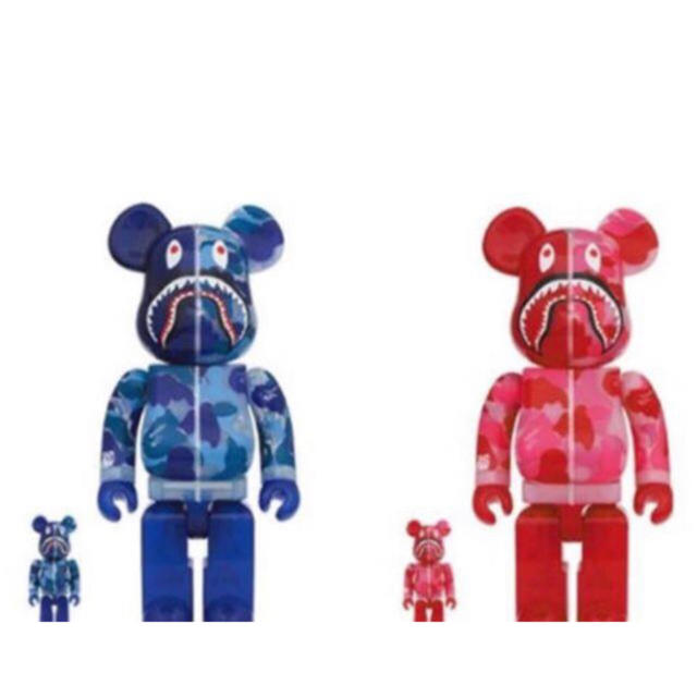 A BATHING APE(アベイシングエイプ)のBAPE BE@RBRICK 100% 400% 2体セット エンタメ/ホビーのフィギュア(その他)の商品写真