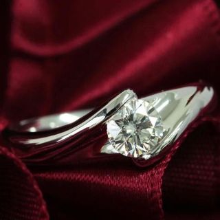 最終値下　現金化特価　ダイヤモンド　リング　プラチナ　0.5ct vs(リング(指輪))