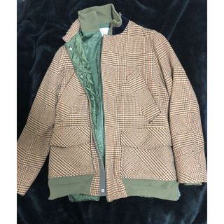 サカイ(sacai)の【 N様専用】sacai グレンチェックコート(ステンカラーコート)