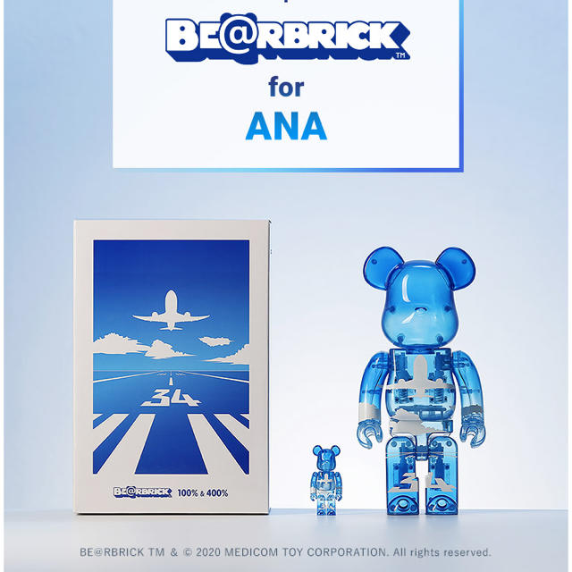 MEDICOM TOY(メディコムトイ)のBE@RBRICK for ANA 100% & 400%  エンタメ/ホビーのフィギュア(その他)の商品写真