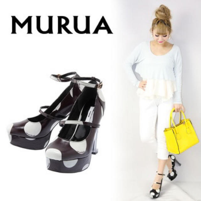 MURUA ドットパンプス