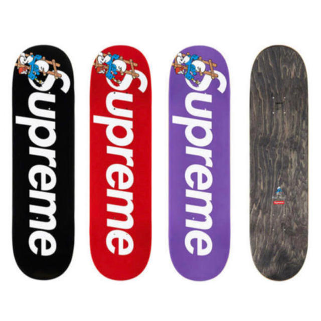 超美品の Supreme スマーフ deck skateboard smurfs 3個 Supreme
