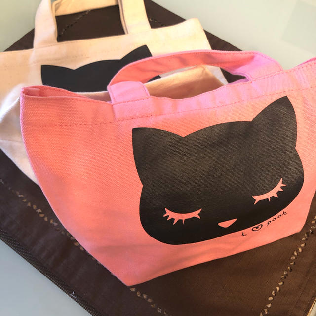 ☆ミニトートバッグ☆ 猫柄2個セット  レディースのバッグ(トートバッグ)の商品写真