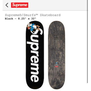 シュプリーム(Supreme)のBlack Supreme smurfs skateboard deck  (スケートボード)
