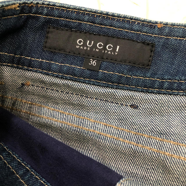 Gucci スカートの通販 by kei′s shop｜グッチならラクマ - GUCCI デニム 新作日本製