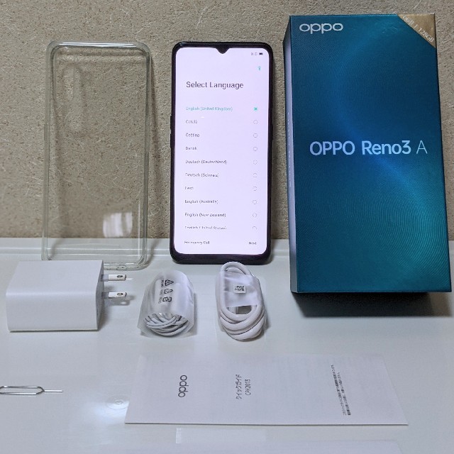 スマートフォン本体SIMフリー版 OPPO Reno3 A ブラック 128GB 大容量