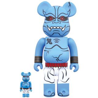 メディコムトイ(MEDICOM TOY)の【frmjpn様専用】怪力乱神 BE@RBRICK 青鬼忍 100％ 400％(キャラクターグッズ)