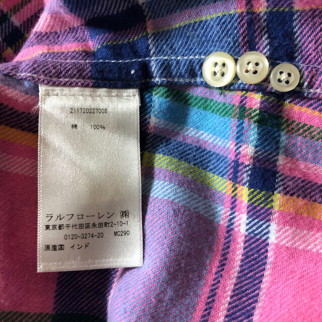 Ralph Lauren(ラルフローレン)のラルフローレン　ネルシャツ　新品　未使用　タグ付き レディースのトップス(シャツ/ブラウス(長袖/七分))の商品写真