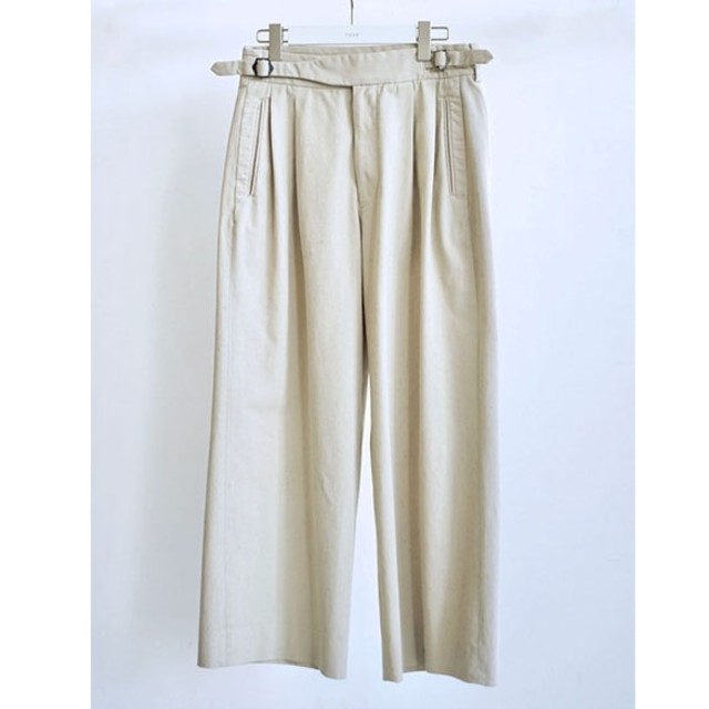YOKE 2TUCK WIDE GURKHA TROUSERS-