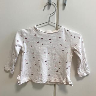 ザラキッズ(ZARA KIDS)のzara さくらんぼ柄カットソー(シャツ/カットソー)