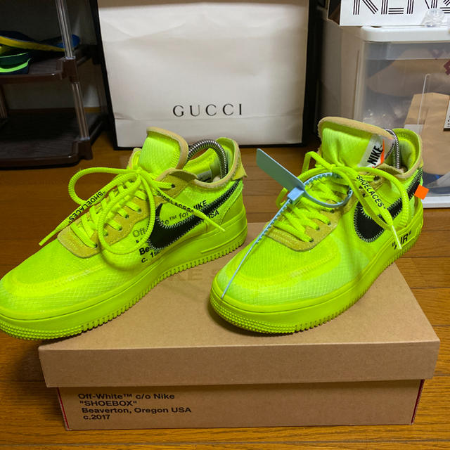 ファッション通販】 ナイキ off-white volt 28.0 黒タグ ティファニー