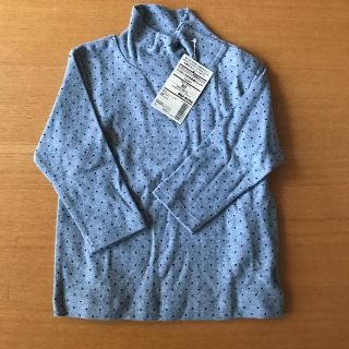 ムジルシリョウヒン(MUJI (無印良品))の無印　キッズ　ベビー　ハイネック   長袖　Tシャツ　80(Ｔシャツ)