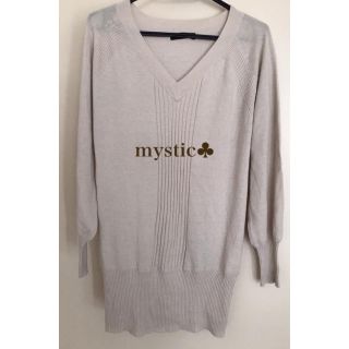 ミスティック(mystic)の秋に！ミスティック　やわらかニットワンピース　チュニックにも◎！(ひざ丈ワンピース)