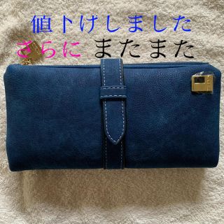 ［★更に値下げ］長財布　ブルー(新品・未使用)(長財布)