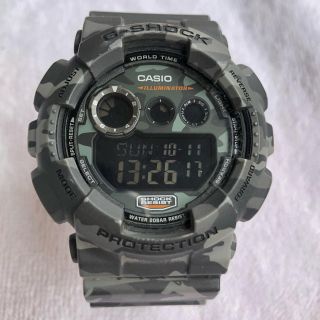 ジーショック(G-SHOCK)の【箱/缶あり】G-SHOCK カモフラ グレー  GD-120CM-8JR(腕時計(デジタル))